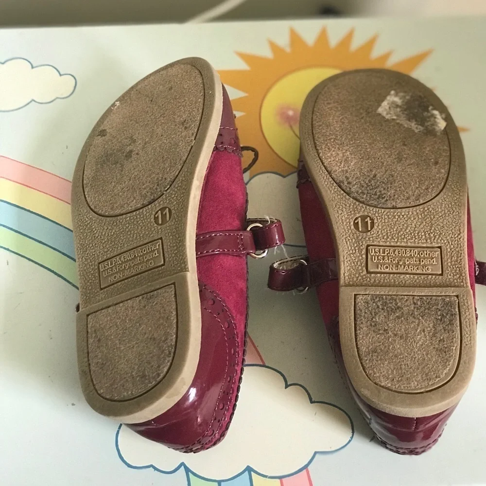 Rare Vintage Oshkosh Genuine Kids Bow Shoes